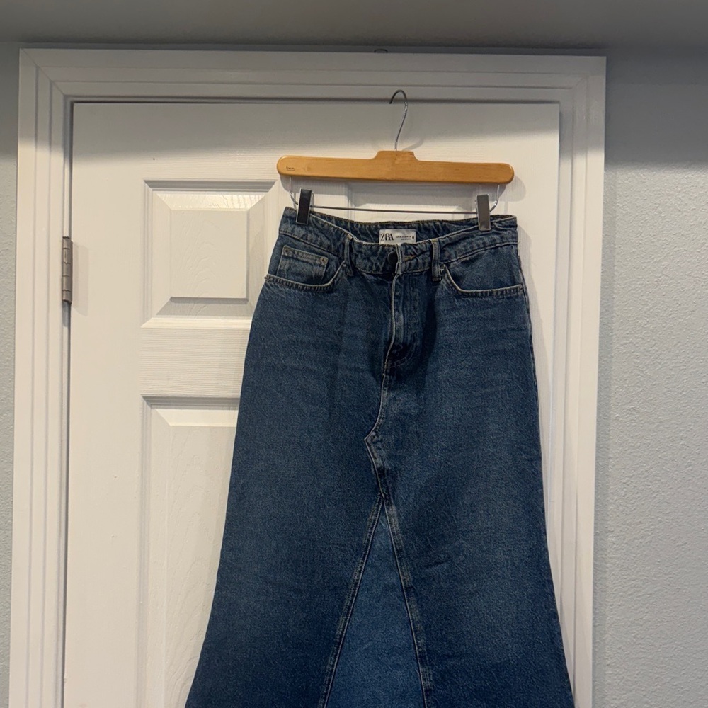 Zara Dark Blue Flare Jeans